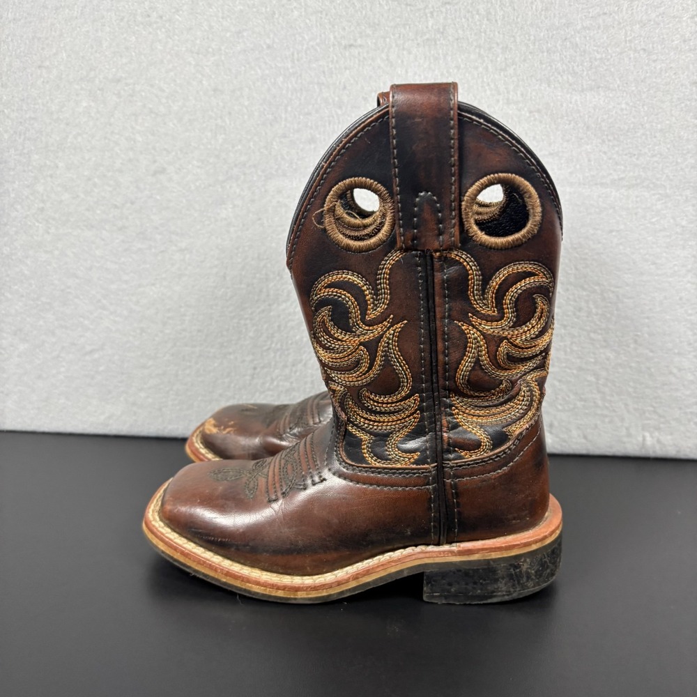 Smoky Mountain Youth Cowboy Boots Landry Children's Size 10 Brown Western Unisex